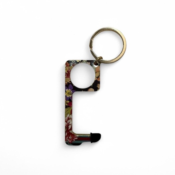Johnny Was Floral 3 Pack No-Touch Keychain Set NWT - Picture 2 of 5